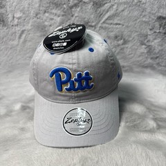 Pittsburgh Panthers Hat Cap Gray Blue Embroidered Zephyr Snap Back NCAA