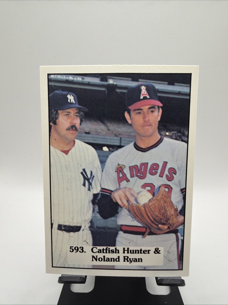 VTG. 1976 SSPC Card #593A Checklist Catfish Hunter Nolan Ryan Noland Yankees