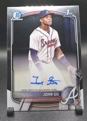 🔴⚪️🔵 2025 Bowman Chrome Autographs John Gil Auto 1st #CPA-JG ATL Braves