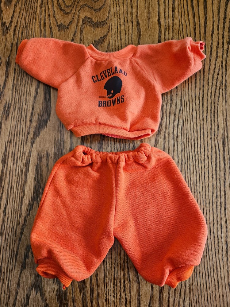 Cleveland Browns Small Baby or Doll Outfit, 7 Inches Across Chest