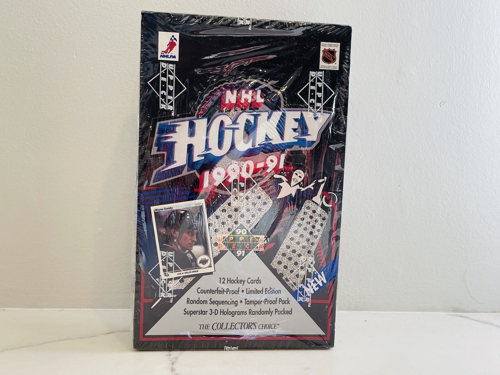 1990/91 Upper Deck Hockey Sealed Hobby Box With Factory Sealed Packs