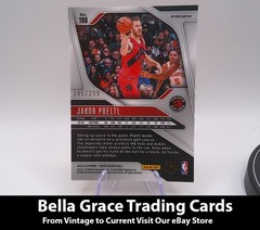 2024-25 Panini Prizm #198 Jakob Poeltl Toronto Raptors Prizms Red Seismic /299