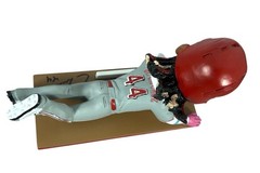 ELLY DE LA CRUZ CINCINNATI REDS SIGNED SLIDING BOBBLEHEAD BECKETT COA 4W205159