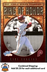 2009 Topps #RH32 Mike Schmidt Ring of Honor Philadelphia Phillies