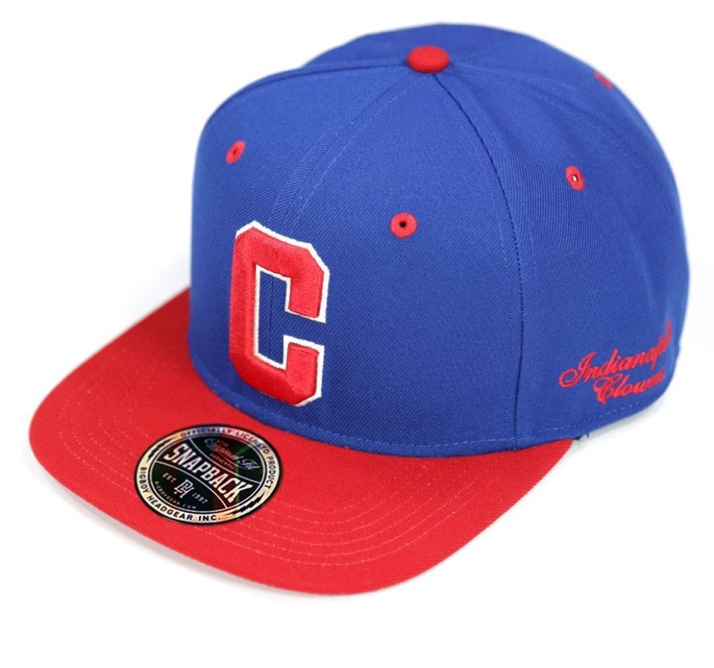 NLBM Negro Leagues M41 Indianapolis Clowns Snapcap Cap Royal Blue