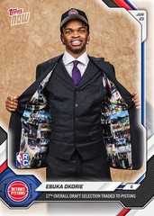 2026 NBA DRAFT Topps NOW EOK2 EBUKA OKORIE DETROIT PISTONS PICK 17 PRESALE