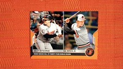 2022 Topps Now #980 Adley Rutschman / Cal Ripken Jr. – Rookie Breaks Hall-of-Fam