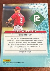 2025 Panini Prospect Edition – 20-80 Scale #25 Eli Willits Mint
