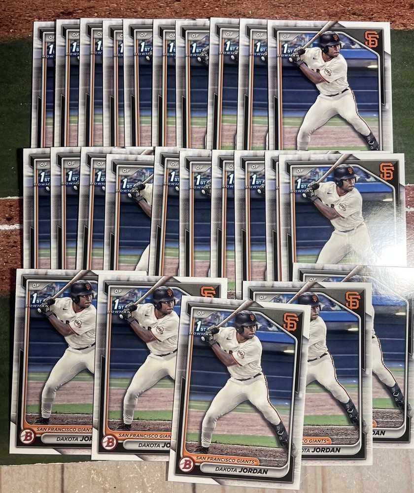 2024 Bowman Draft Dakota Jordan (25) Card 1st Bowman Lot Giants #BD-71