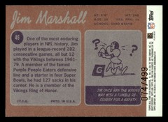 2004 Topps Fan Favorites #46 Jim Marshall Chrome #/499