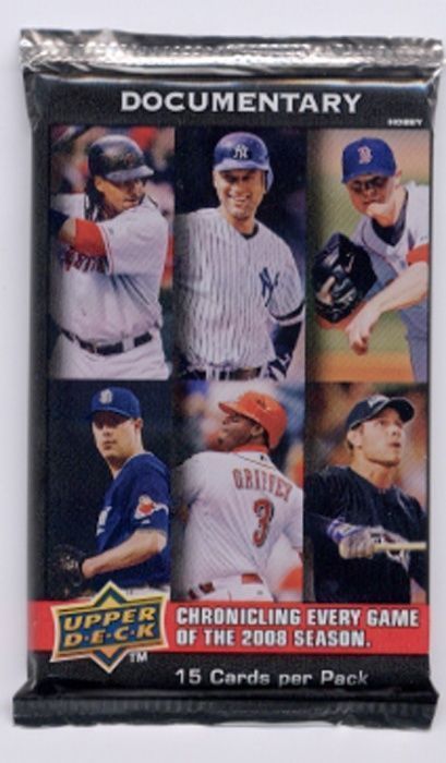 2x 2008 Upper Deck Documentary HOBBY Pack Joey Votto Kershaw RC Griffey AUTO?