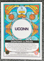 Donovan Clingan 2024 Prizm Draft #15 Stained Glass Silver (RC, SSP) Case Hit