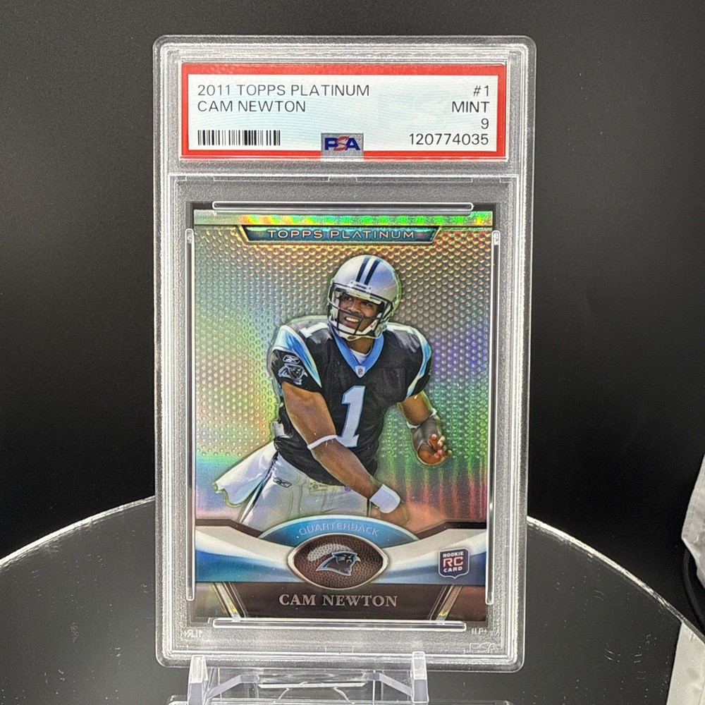 2011 Topps Platinum #1 Cam Newton RC X-Factor Rookie Card PSA 9
