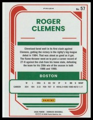 2026 Donruss #57 Roger Clemens Optic Orange Velocity