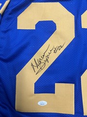 Marcus Dupree Autograph Signed Los Angeles Rams NFL Jersey JSA