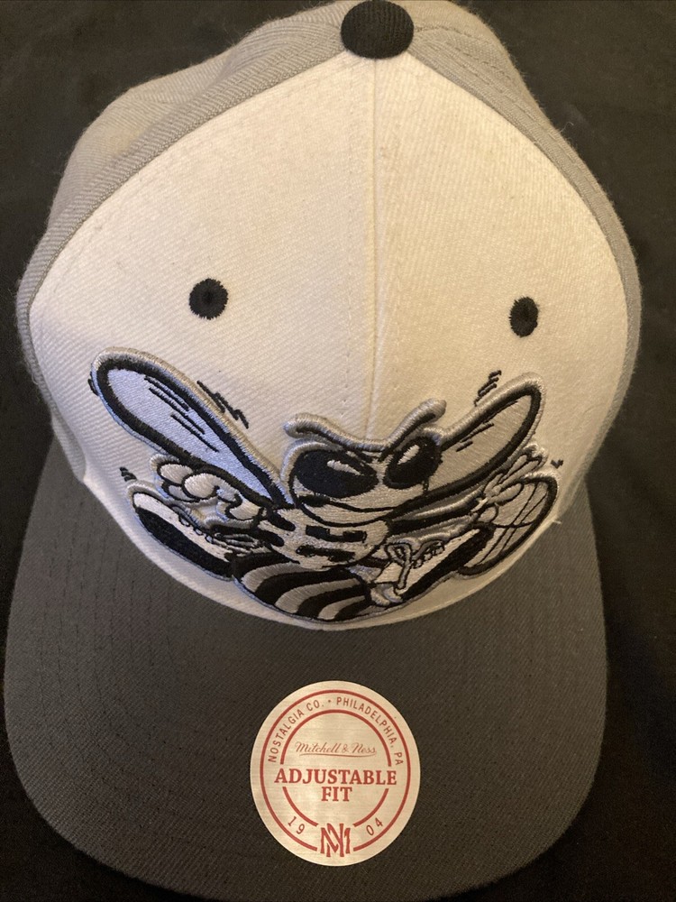 Mitchell & Ness Charlotte Hornets SnapBack Black White And Gray