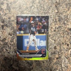 2025 Topps Now #627 Jose Ramirez Gold /50. All Time Hits Leader @ Progressive!