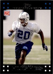 2007 TOPPS DAYMEION HUGHES ROOKIE INDIANAPOLIS COLTS #376