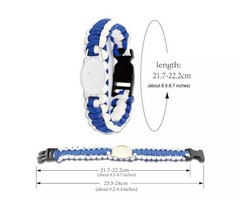SMU Mustangs NCAA Paracord Bracelet NEW