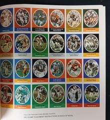 1972 NFL Action 72 Sunoco Stamp Album Unused with Stamp Sheets VG/EX