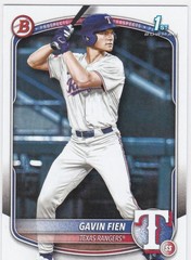 2025 Bowman Draft #BD-15 Gavin Fien 1st Bowman Texas Rangers
