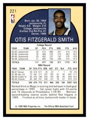 1990 Hoops #221 Otis Smith – Orlando Magic