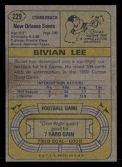 1974 Topps #229 Bivian Lee EXCELLENT