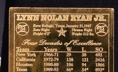 1993 Bleachers 23kt Gold Nolan Ryan Record Breaking 27th Season #34 SN5867/10000