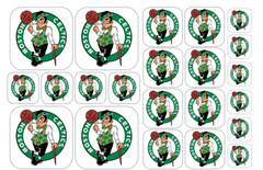 22 NBA Team Logo Stickers – Matte/Gloss Paper Options – 4 Different Sizes in One