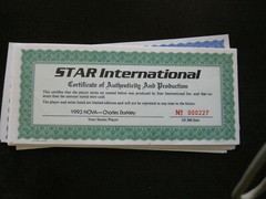 Nova 1992-93 Star International NBS bindered set NEW certificates rare
