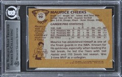 76ers Maurice Cheeks HOF 2018 Authentic Signed 1981 Topps #E90 Card BAS Slabbed