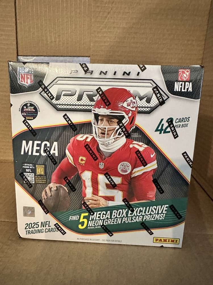 2025 Panini Prizm Football 42Ct. Mega Box | Factory Sealed