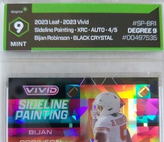2023 Vivid BIJAN ROBINSON Auto RC Sideline Painting 4/5. Degree 9 Black Crystal