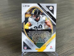 T.J. WATT 2025 PANINI PRIZM 🔥 PREMIER PATCH SILVER HOLO STEELERS pjy-tjw