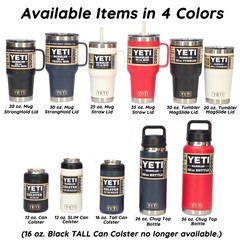 PENN STATE Nittany Lions YETI Laser Engraved Tumblers, Mugs, Colsters, Bottles