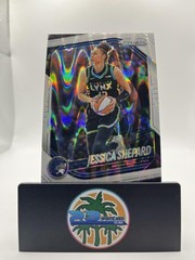 2025 Panini Prizm WNBA #137 Jessica Shepard White Seismic Prizms PARALLEL LYNX