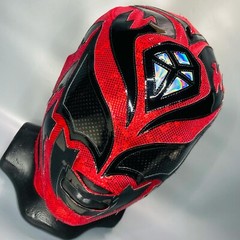 Sombra Semi Professional Wrestling Lucha Libre Mask Mascara Luchador Red & Black