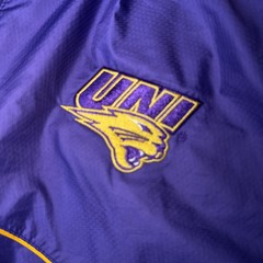 Vintage Northern Iowa Panthers Nike 1/4 Zip Pullover Woven Coaches Jacket Large