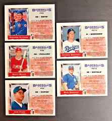 2001 Topps Finest 1993 Finest Origins 5 Card Lot See List in Description