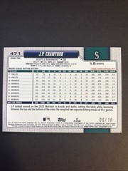 2026 Topps Series 2 J.P. Crawford #471 Black Diamante Foil /10 Seattle Mariners