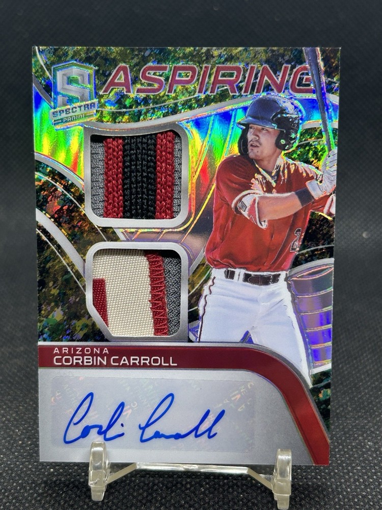 2021 Spectra Corbin Carroll ASPIRING RPA Camo Patch Auto /8 Diamondbacks