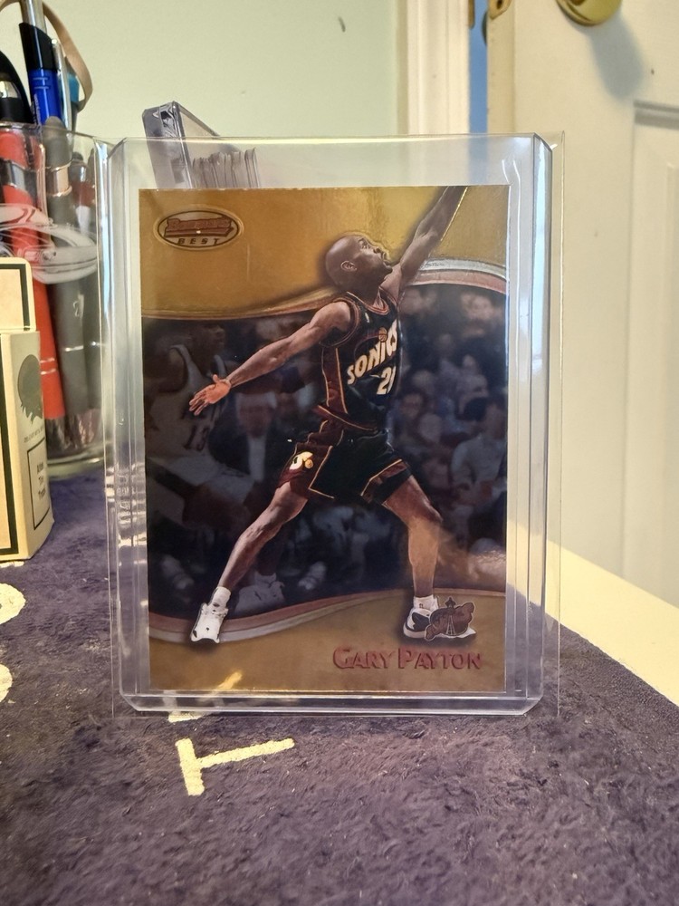 1998-99 Bowman&rsquo;s Best Gary Payton #95 HOF Seattle SuperSonics 1079