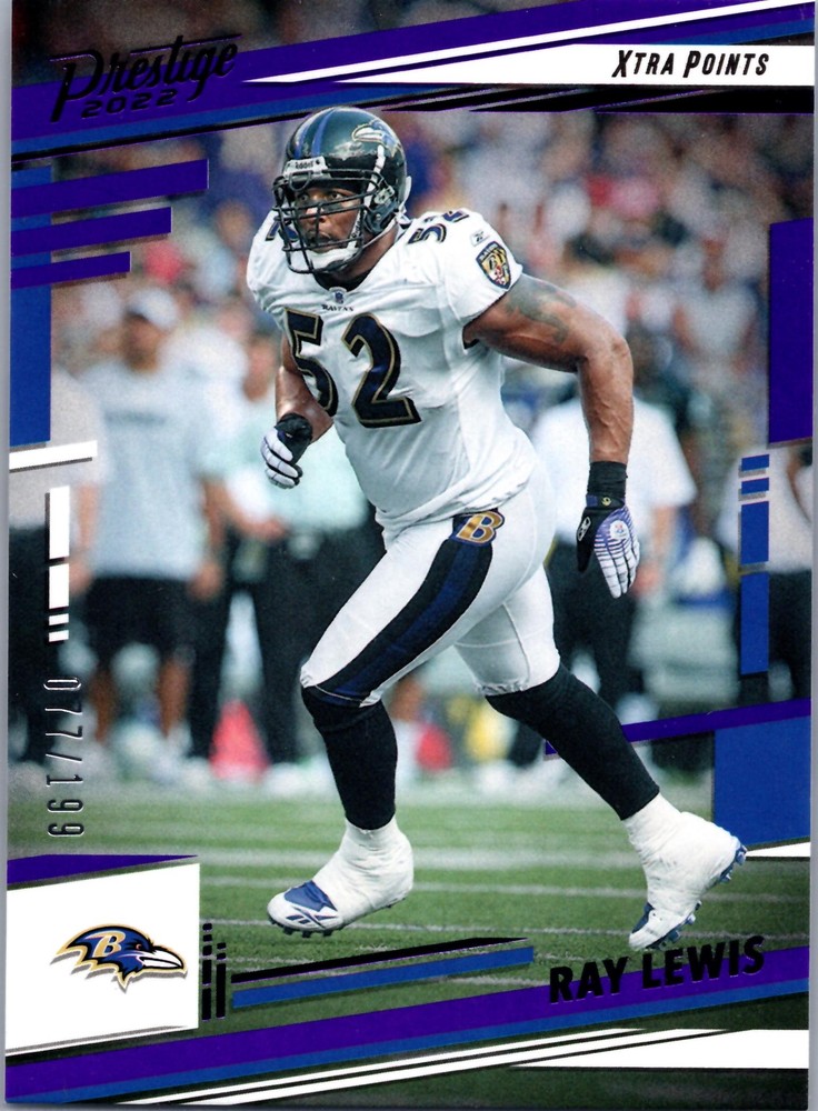 2022 Panini Prestige #28 Ray Lewis Xtra Points Purple #/199