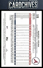 Marcell Ozuna 2024 Topps #518 Black Crackle Foil