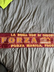 Forza Roma Soccer Team Scarf Rome, Italy