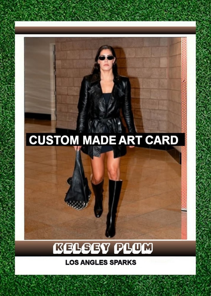 Kelsey Plum Los Angeles Sparks Custom ACEO Art Trading Card Blank Back