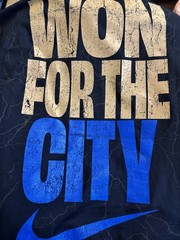 Nike Oklahoma City Thunder NBA Champions 2025 T-Shirt, Black/Blue