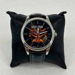 WWE Brock Lesnar Watch Men&rsquo;s Size Black Leather Band Game Time New