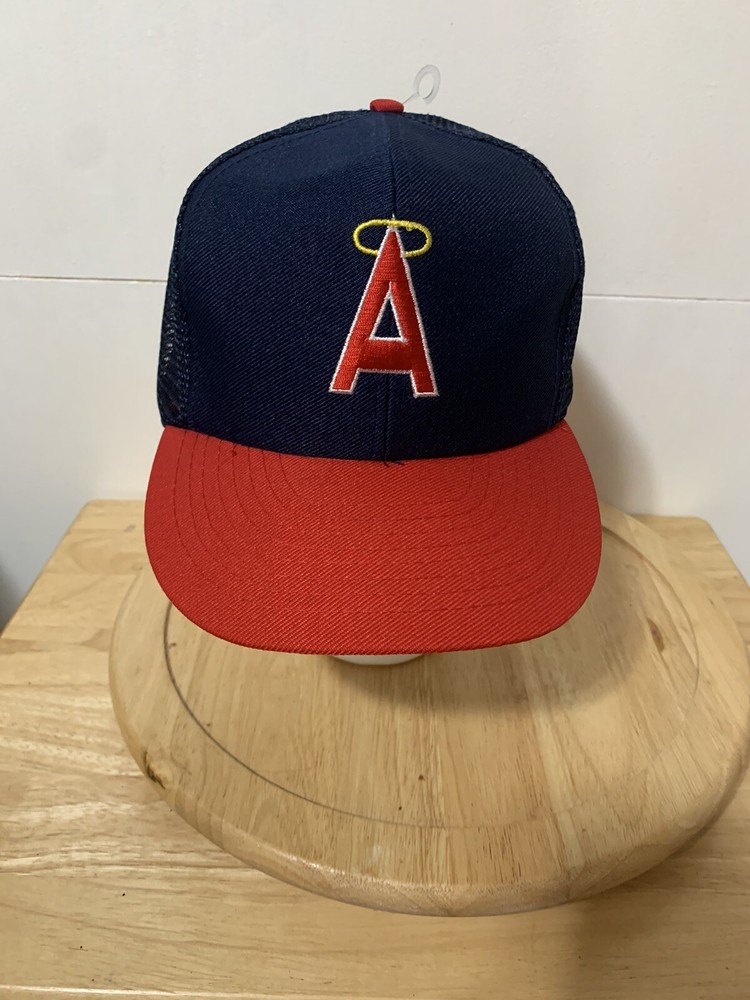RARE VTG California Angels- MLB Annco Mesh OSFA 80s Trucker Cap