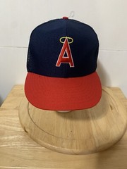 RARE VTG California Angels- MLB Annco Mesh OSFA 80s Trucker Cap
